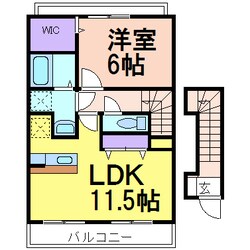 コンフォートC棟の物件間取画像